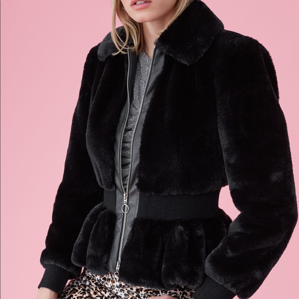 Rebecca Taylor faux fur jacket